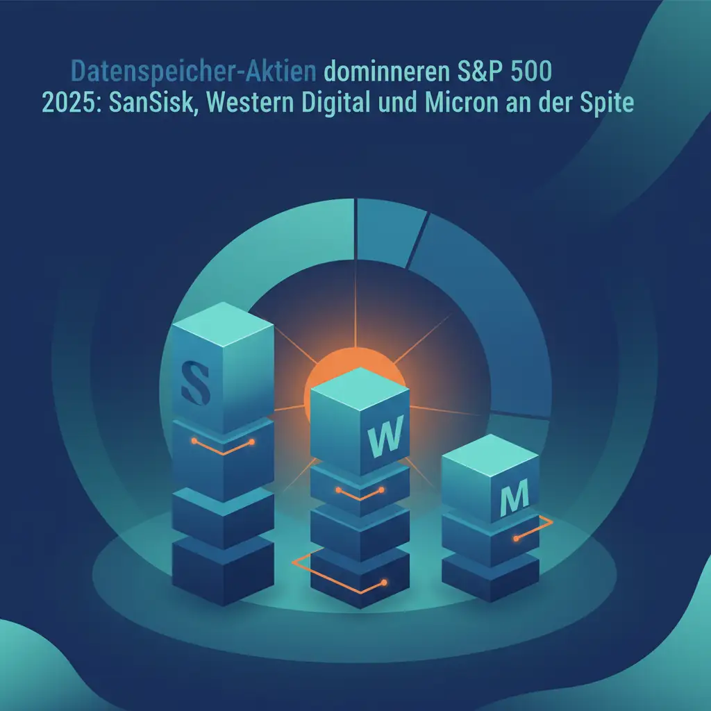 Datenspeicher-Aktien dominieren S&P 500 2025: SanDisk, Western Digital und Micron an der Spitze