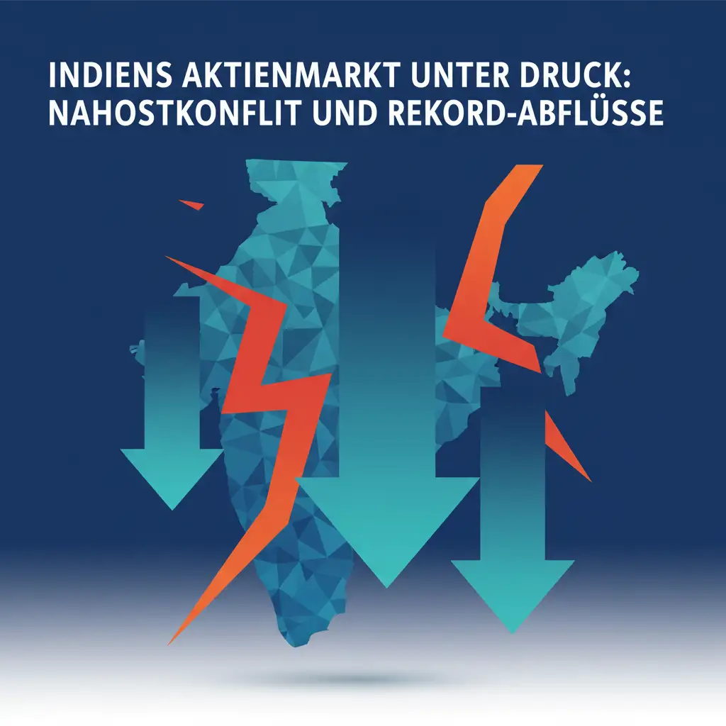 Indiens Aktienmarkt unter Druck: Nahostkonflikt und Rekord-Abflüsse