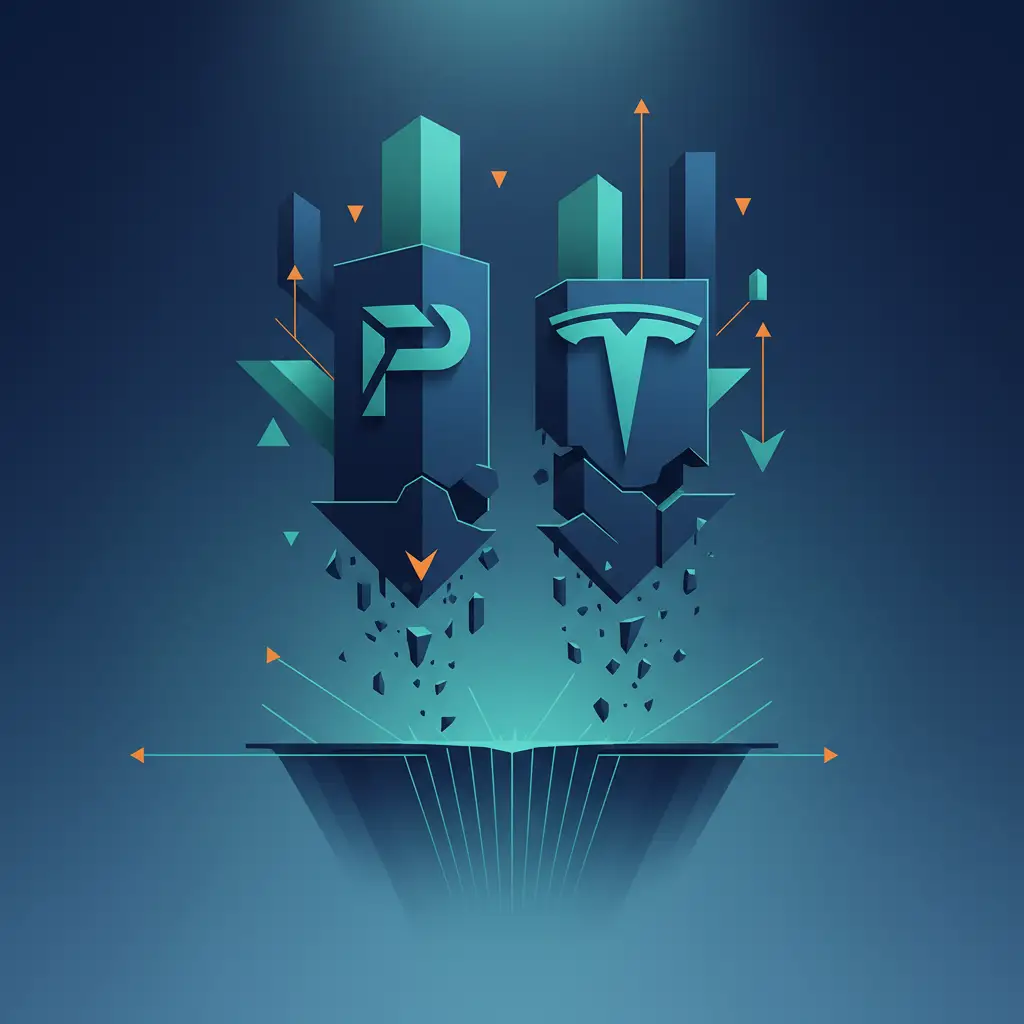 KI-Aktien: Palantir und Tesla drohen laut Analysten massive Kursstürze