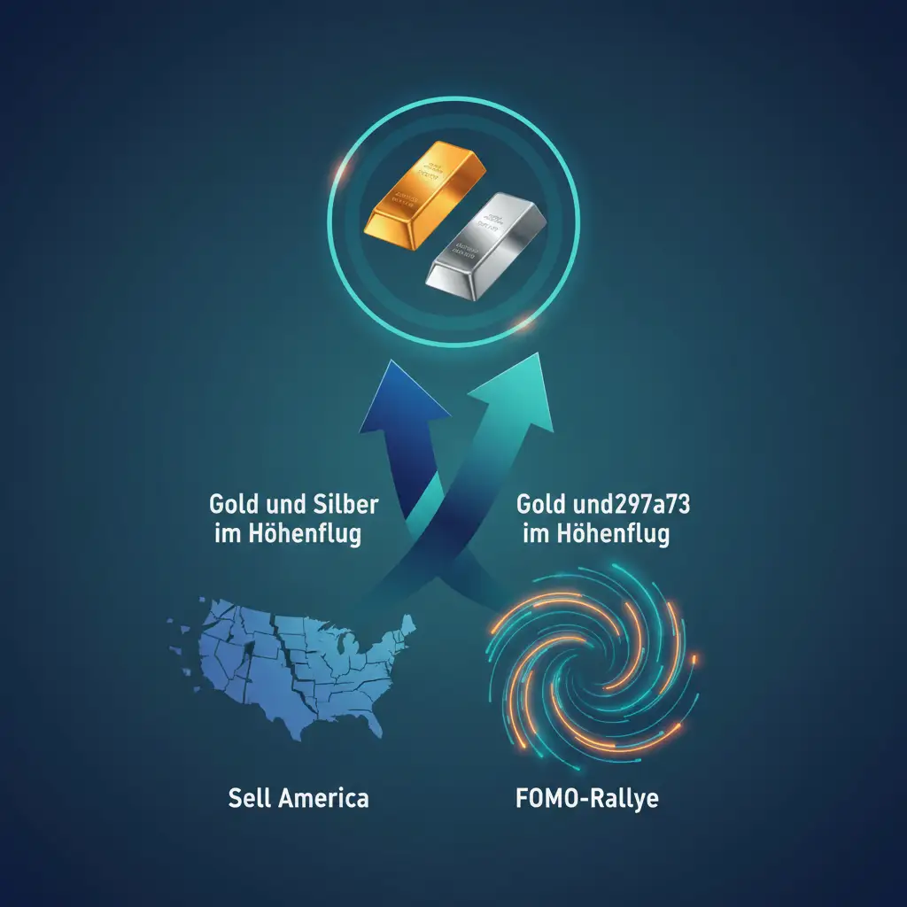 Gold und Silber im Höhenflug: "Sell America" und die FOMO-Rallye