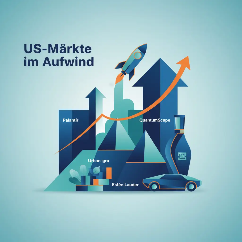 US-Märkte im Aufwind: Palantir, Urban-gro, QuantumScape, Estée Lauder, GM im Fokus