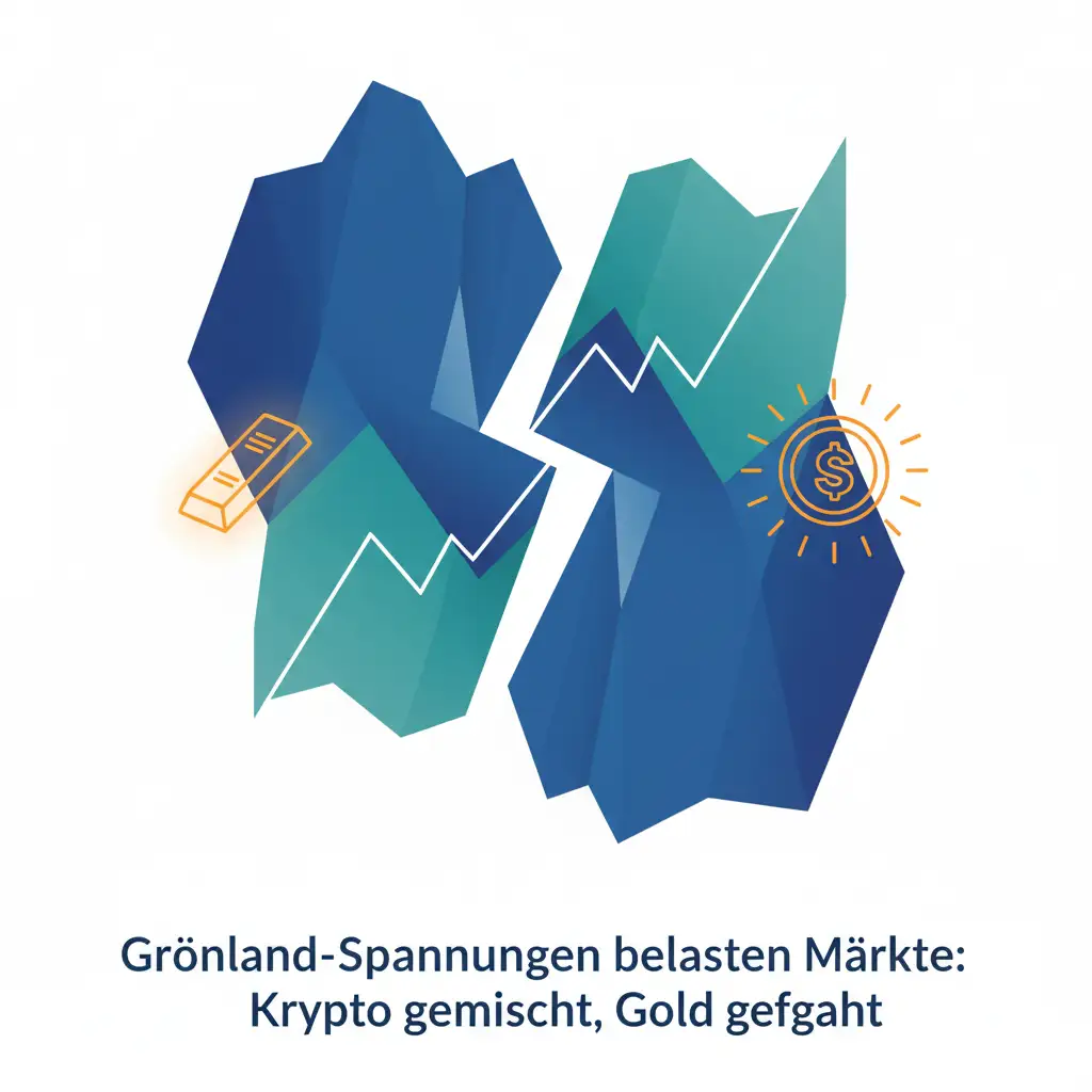 Grönland-Spannungen belasten Märkte: Krypto gemischt, Gold gefragt