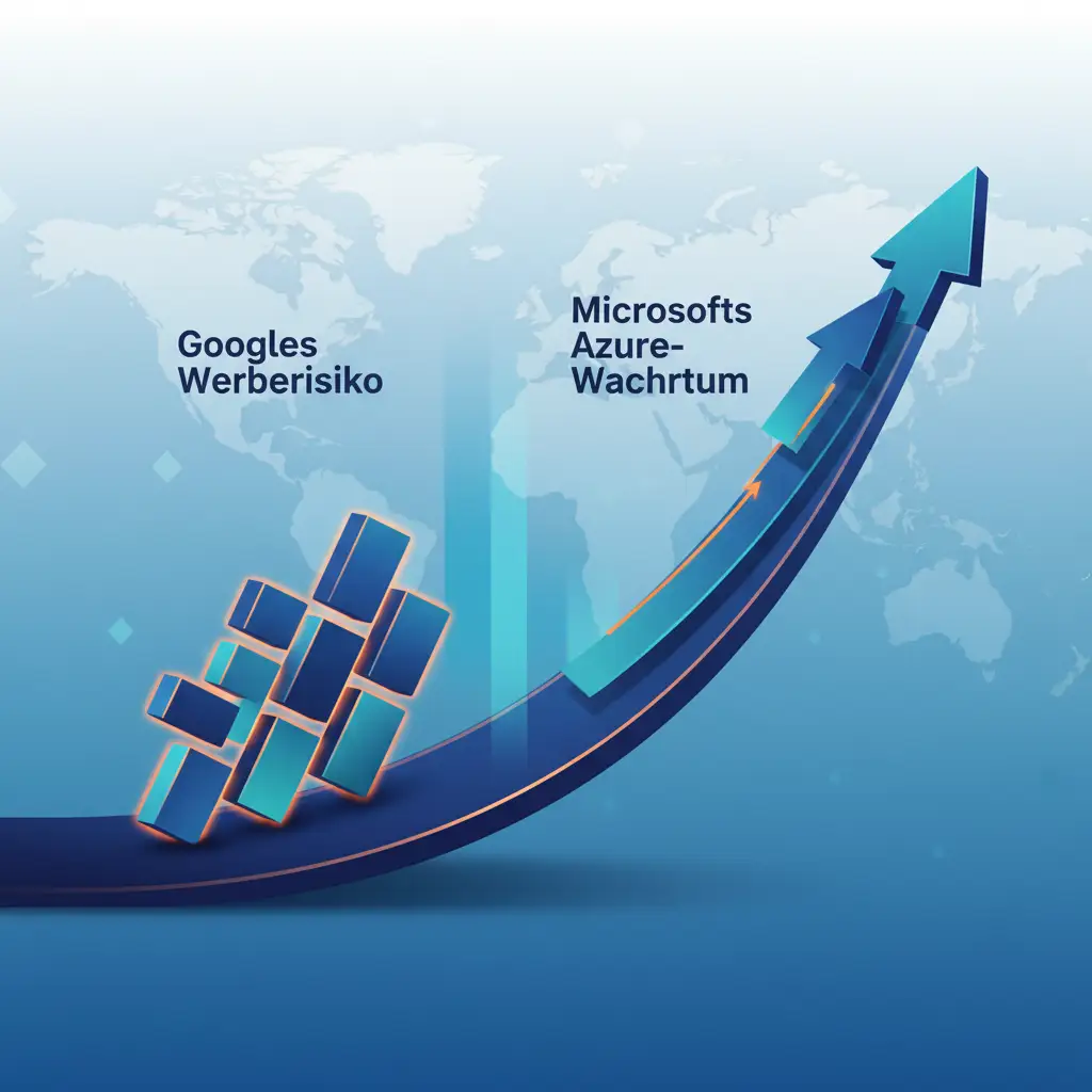 KI-Wettlauf: Googles Werberisiko vs. Microsofts Azure-Wachstum im Fokus