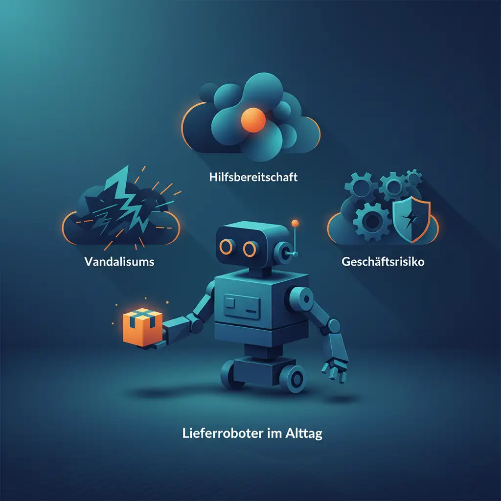 Lieferroboter im Alltag: Zwischen Vandalismus, Hilfsbereitschaft und Geschäftsrisiko