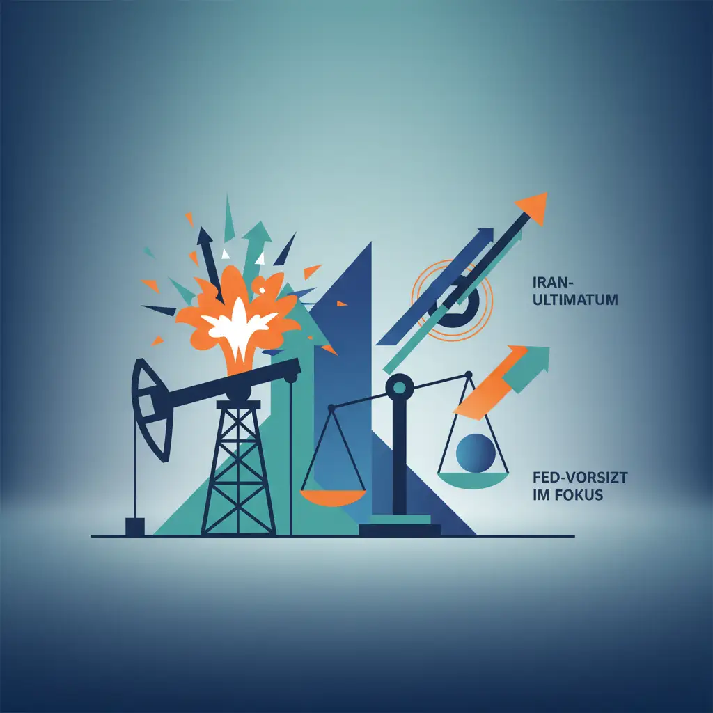 Trumps Iran-Ultimatum: Ölpreise explodieren, Fed-Vorsitz im Fokus