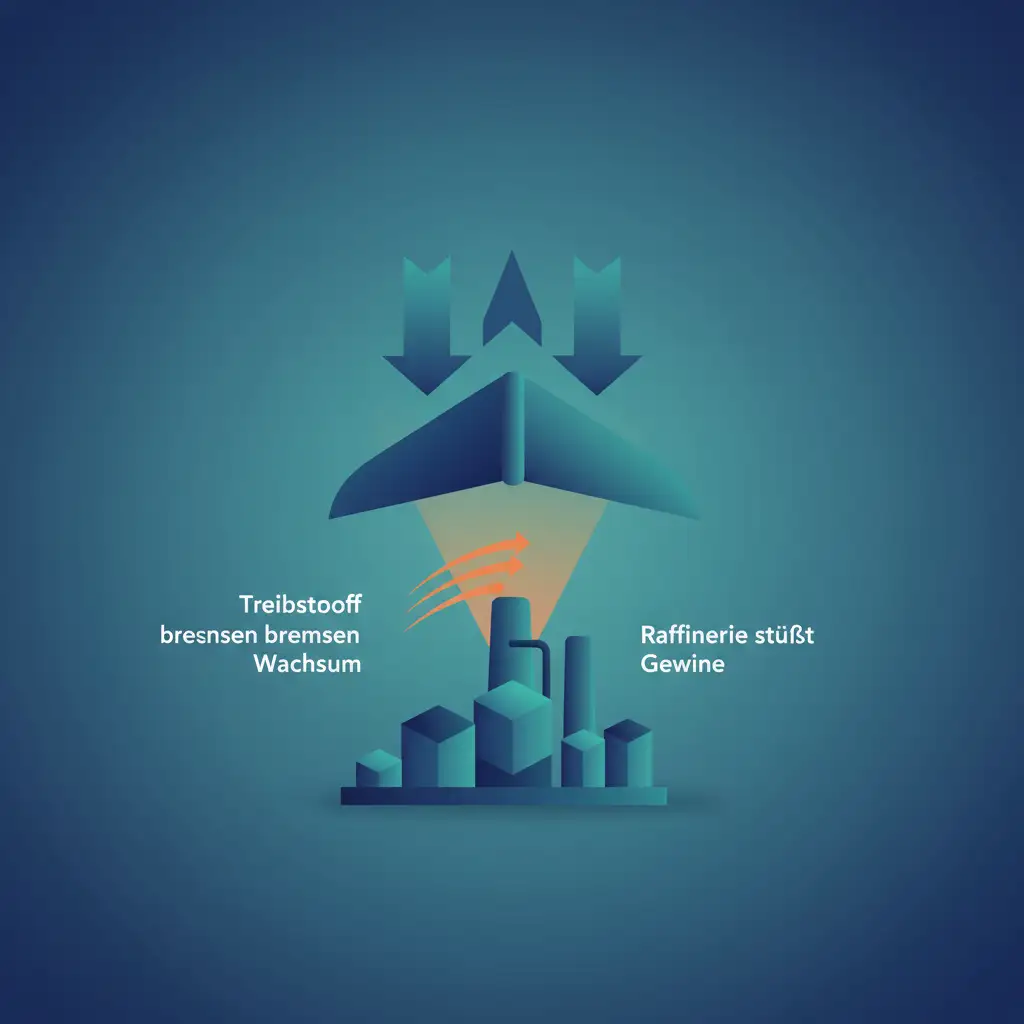 Delta Air Lines: Treibstoffkosten bremsen Wachstum, Raffinerie stützt Gewinne