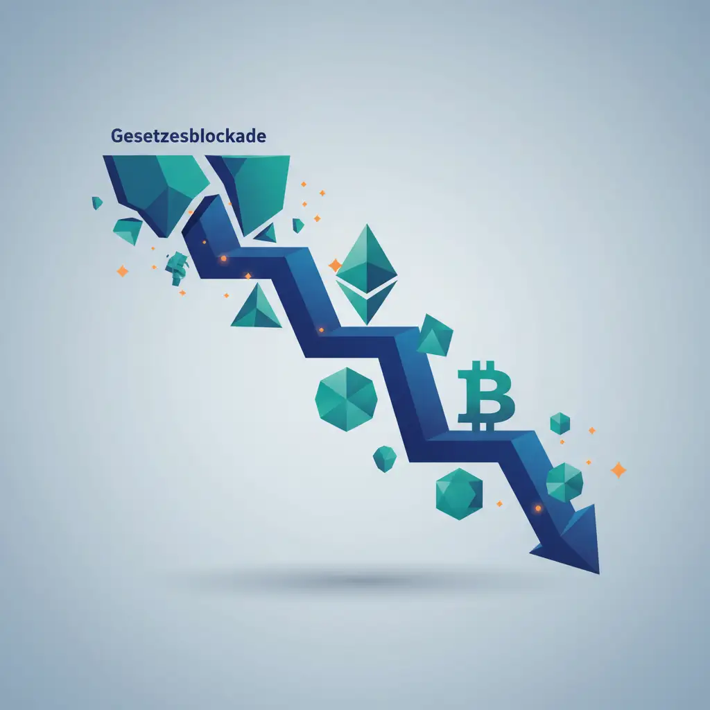 Kryptomarkt unter Druck: Bitcoin, Ethereum und Altcoins geben nach Gesetzesblockade nach