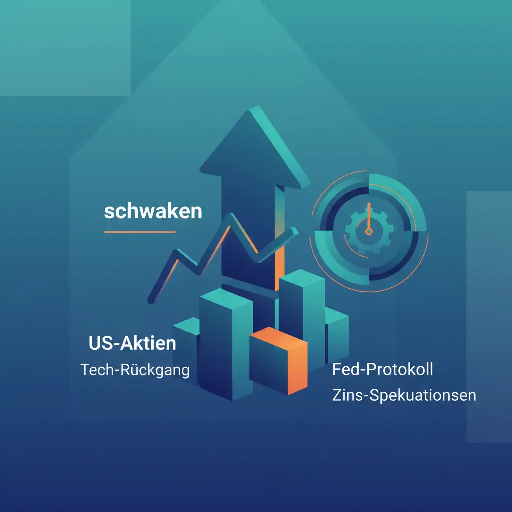 US-Aktien schwanken vor Fed-Protokoll: Tech-Rückgang und Zins-Spekulationen