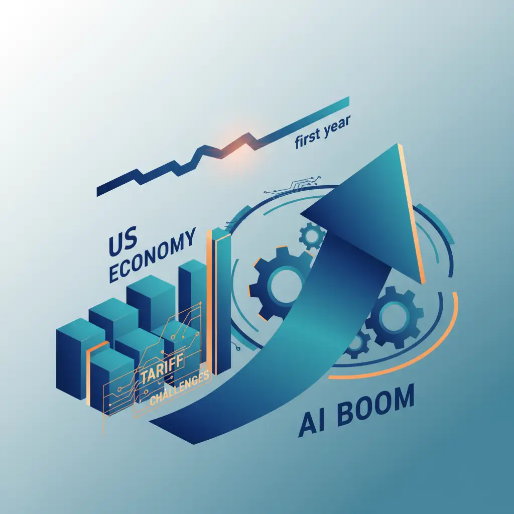 Trumps erstes Jahr: KI-Boom trifft auf Zoll-Herausforderungen in der US-Wirtschaft