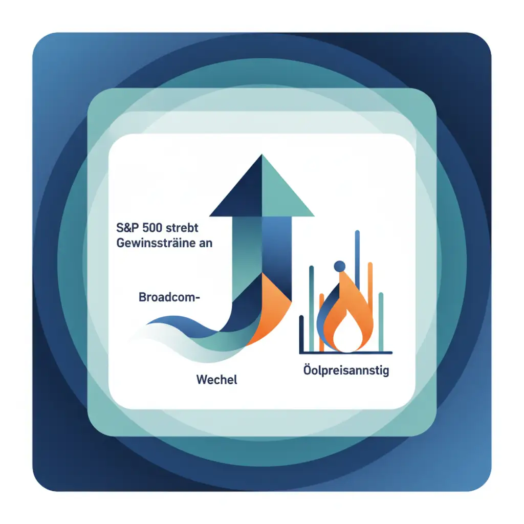 S&P 500 strebt Gewinnssträhne an: Broadcom-CFO-Wechsel und Ölpreisanstieg