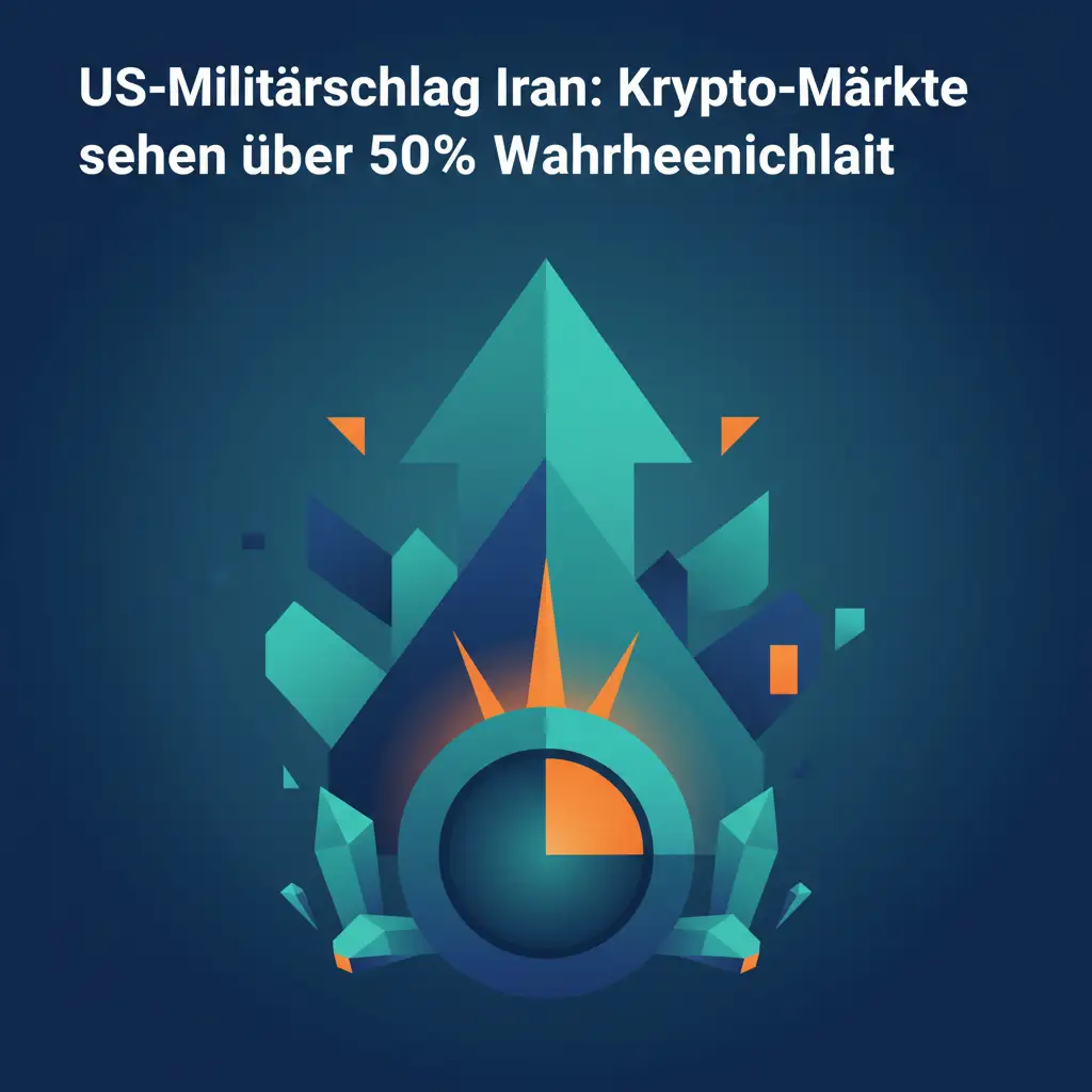 US-Militärschlag Iran: Krypto-Märkte sehen über 50% Wahrscheinlichkeit