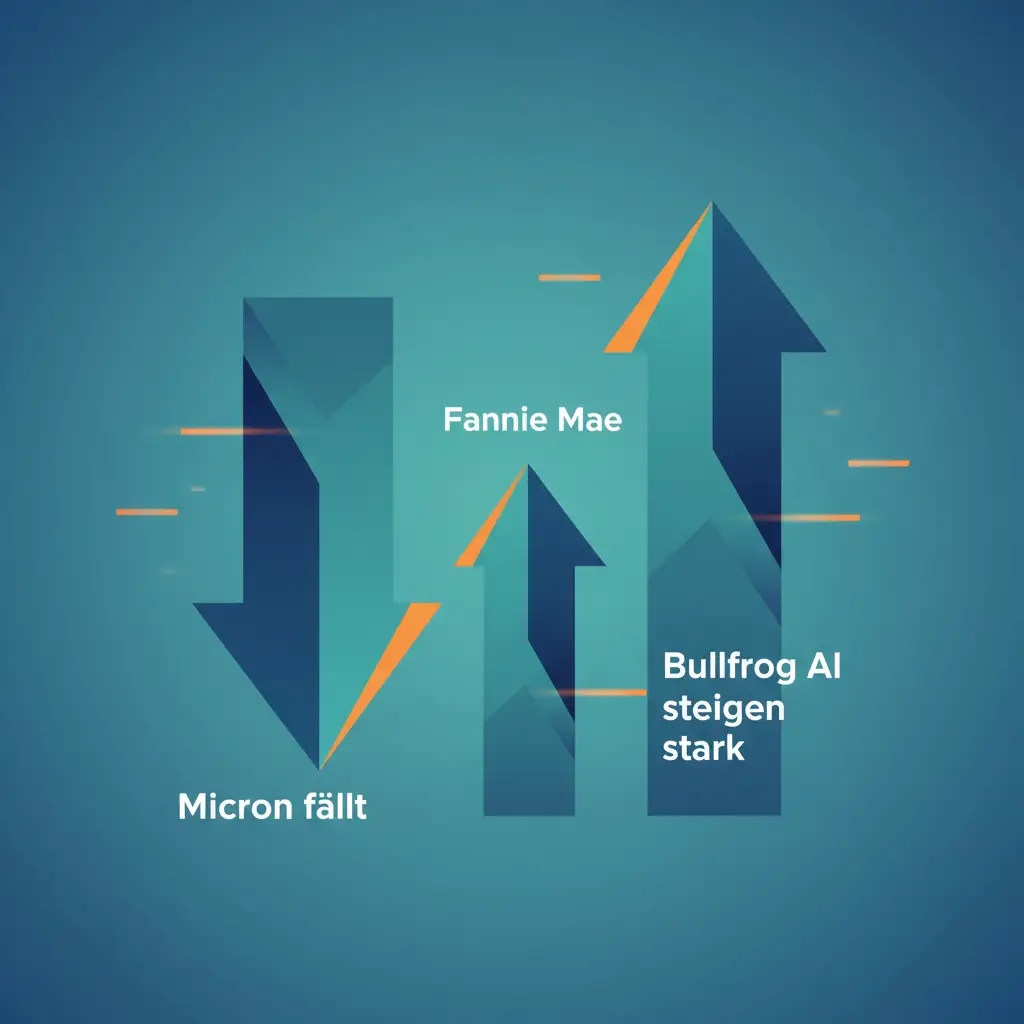 US-Aktienmarkt: Micron fällt, Fannie Mae und Bullfrog AI steigen stark