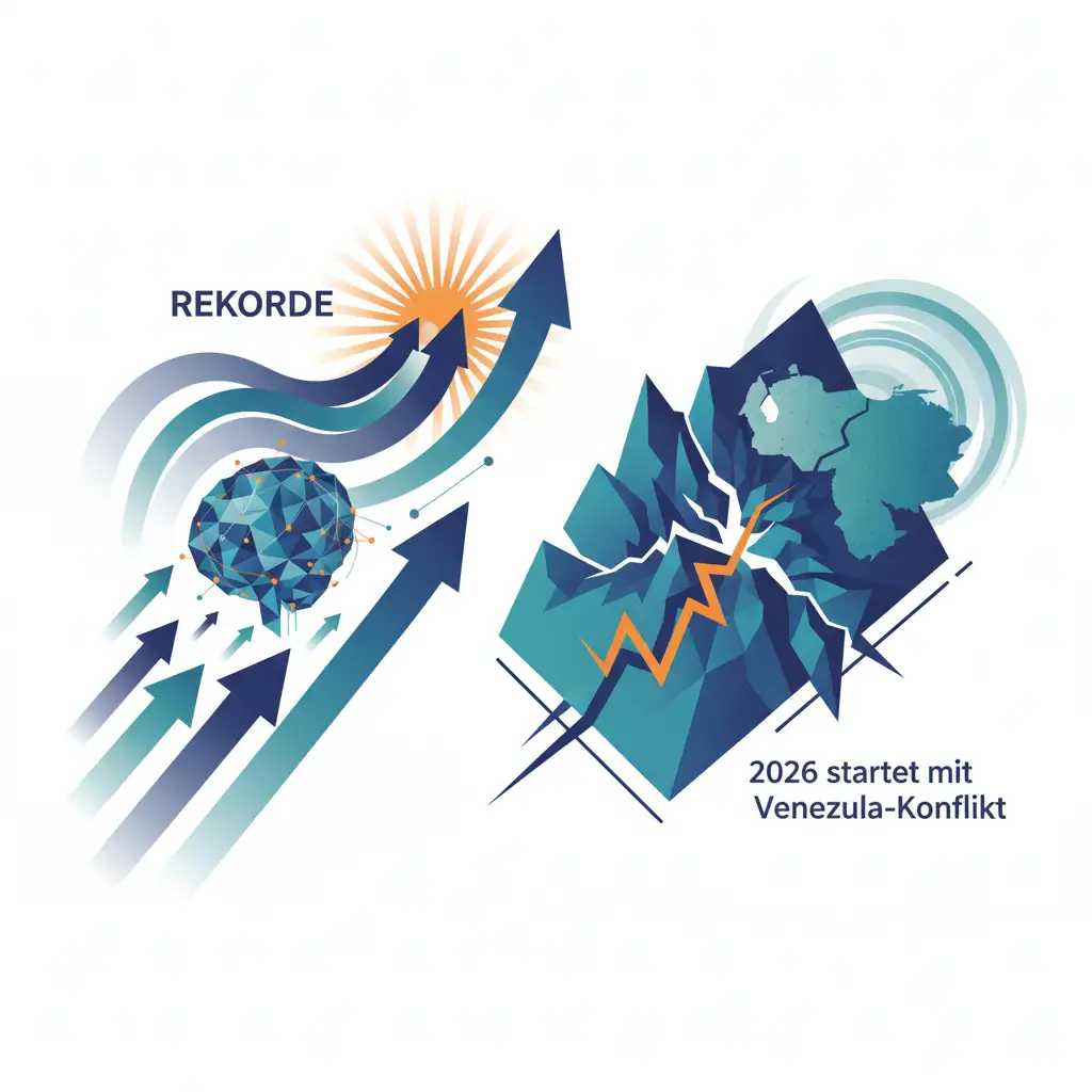 Börsenjahr 2025: KI-Boom und Rekorde – 2026 startet mit Venezuela-Konflikt