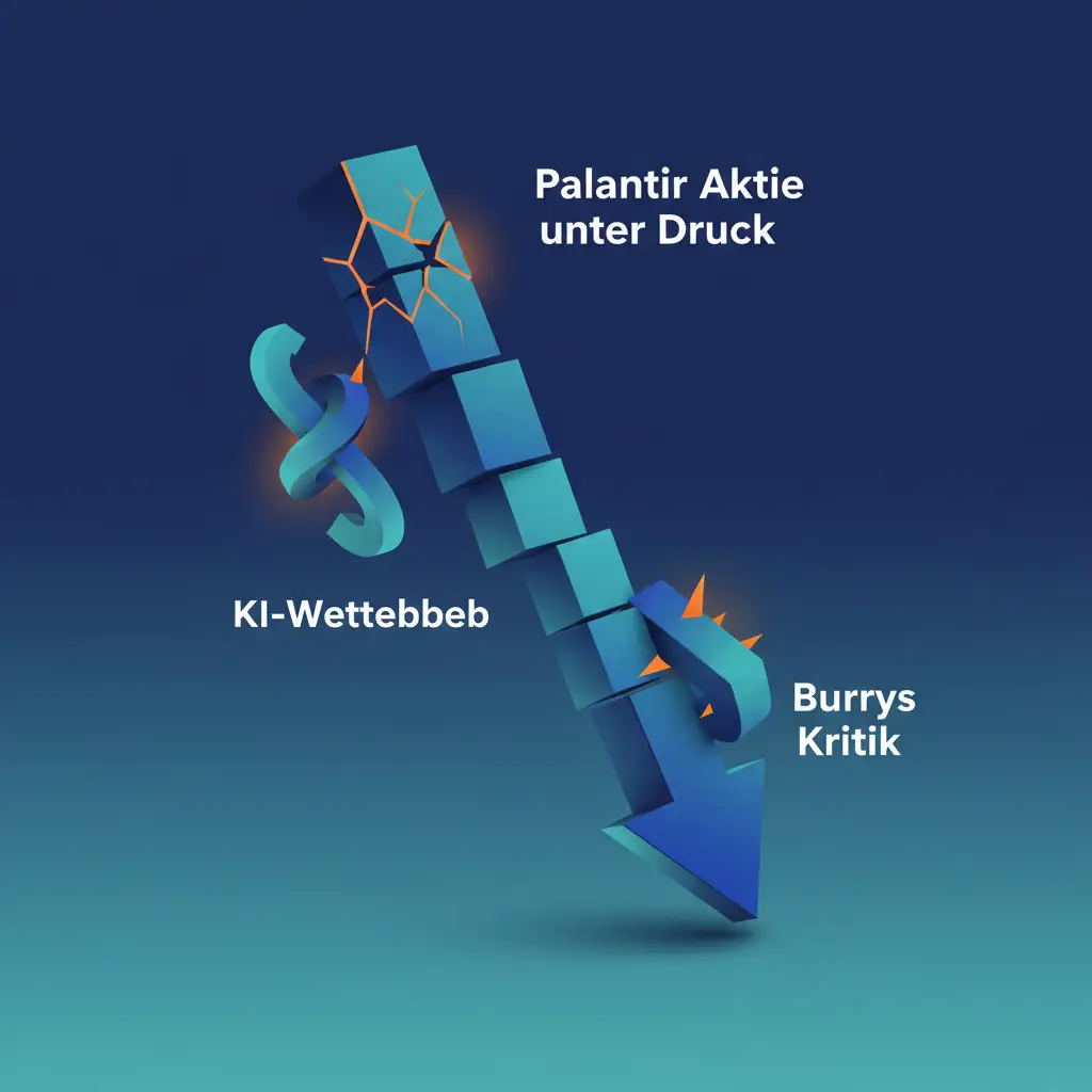 Palantir Aktie unter Druck: KI-Wettbewerb und Burrys Kritik belasten