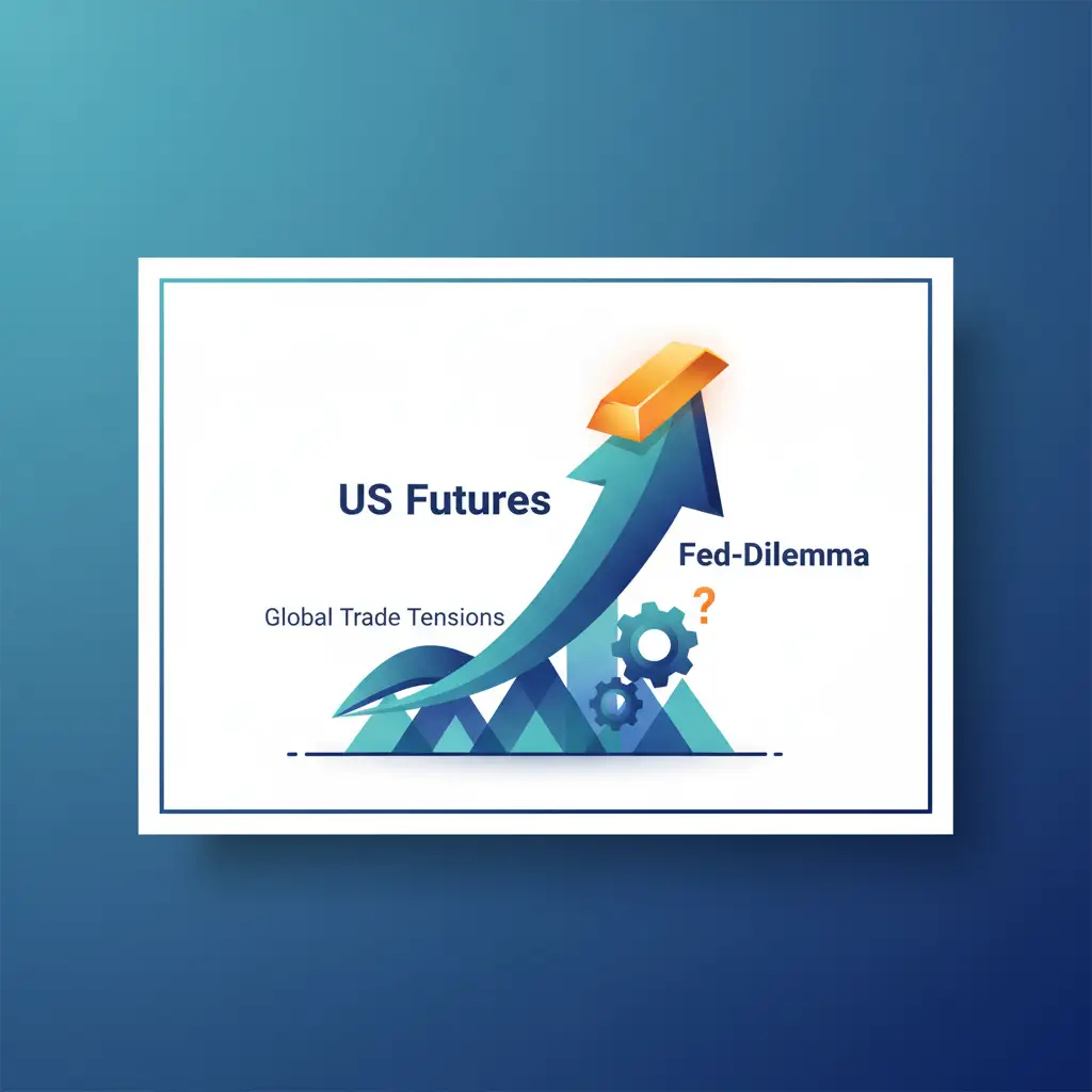 US-Futures erholen sich: Handelsspannungen, Gold-Rekord und Fed-Dilemma