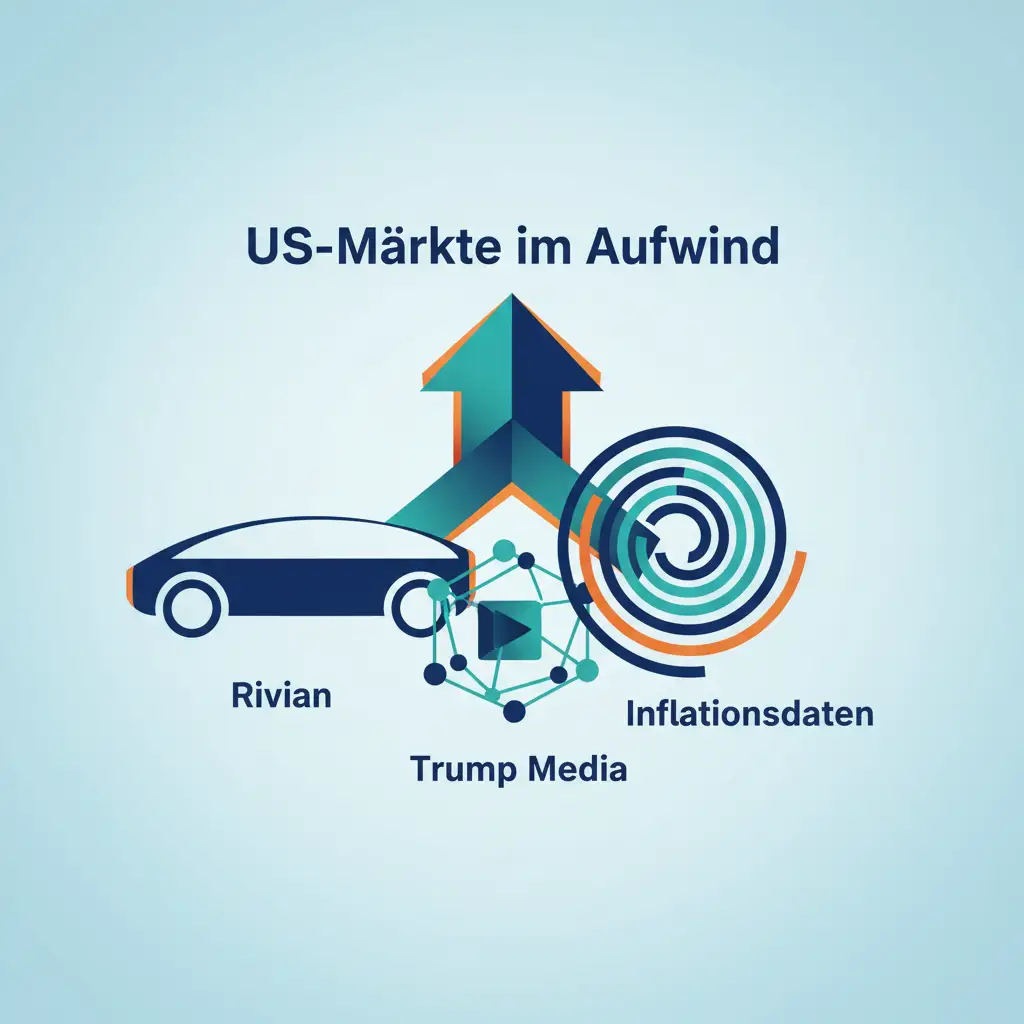 US-Märkte im Aufwind: Rivian, Trump Media und Inflationsdaten im Fokus
