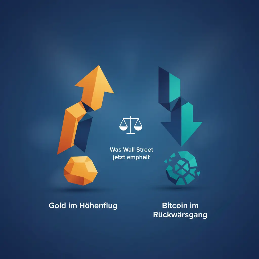 Gold im Höhenflug, Bitcoin im Rückwärtsgang: Was Wall Street jetzt empfiehlt