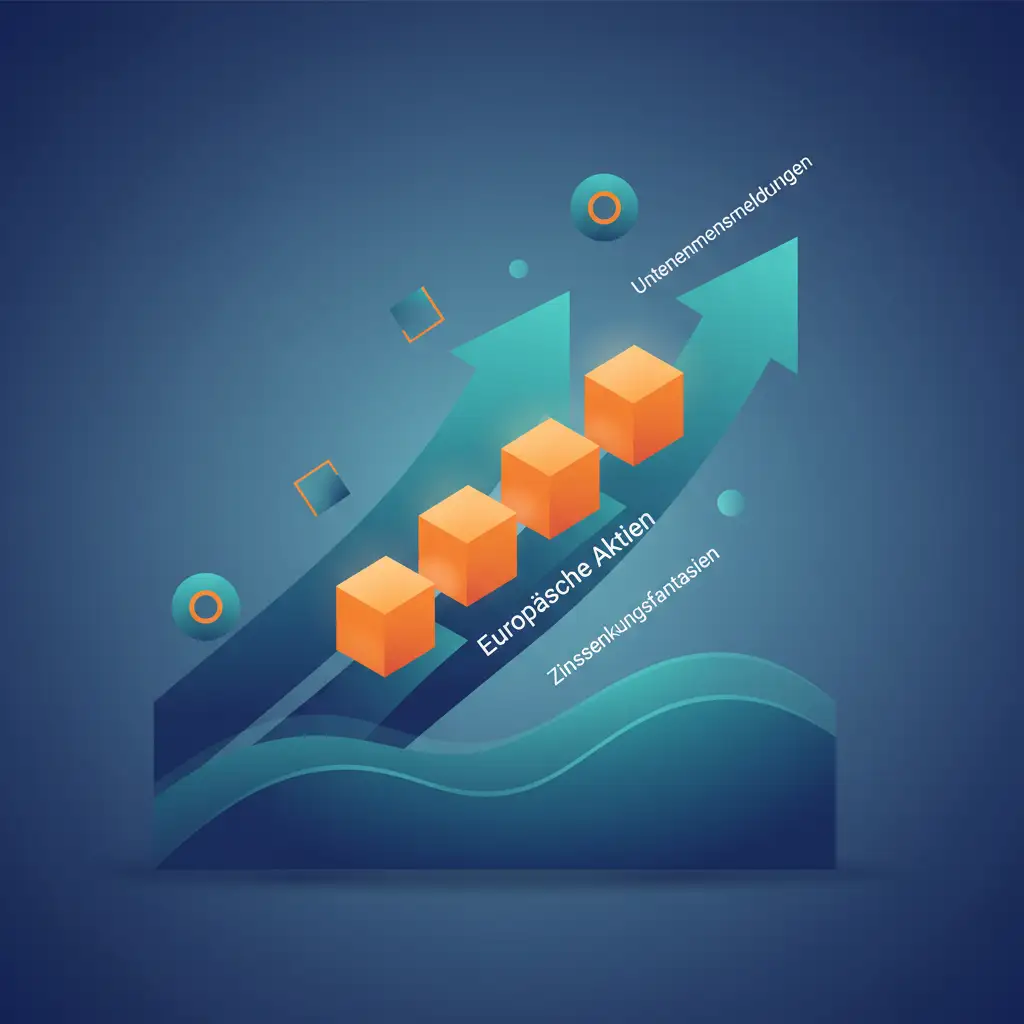 Europäische Aktien im Aufwind: Zinssenkungsfantasien und Unternehmensmeldungen treiben die Märkte