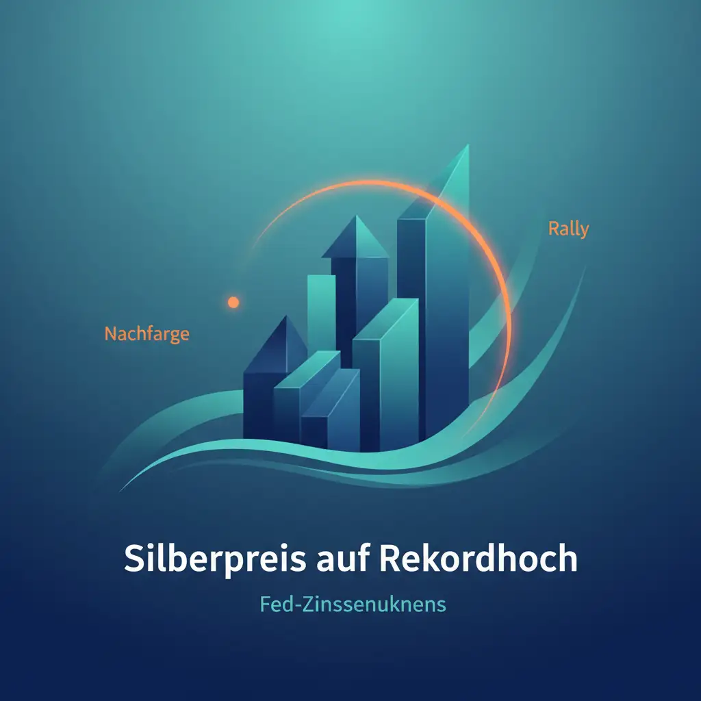 Silberpreis auf Rekordhoch: Fed-Zinssenkungen und Nachfrage treiben Rally an