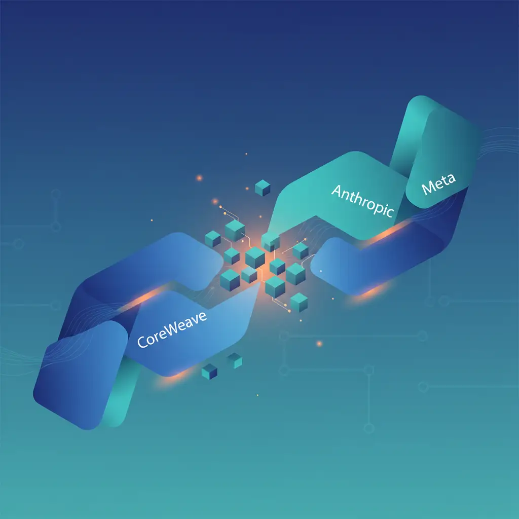 CoreWeave sichert sich Großaufträge von Anthropic und Meta im KI-Markt