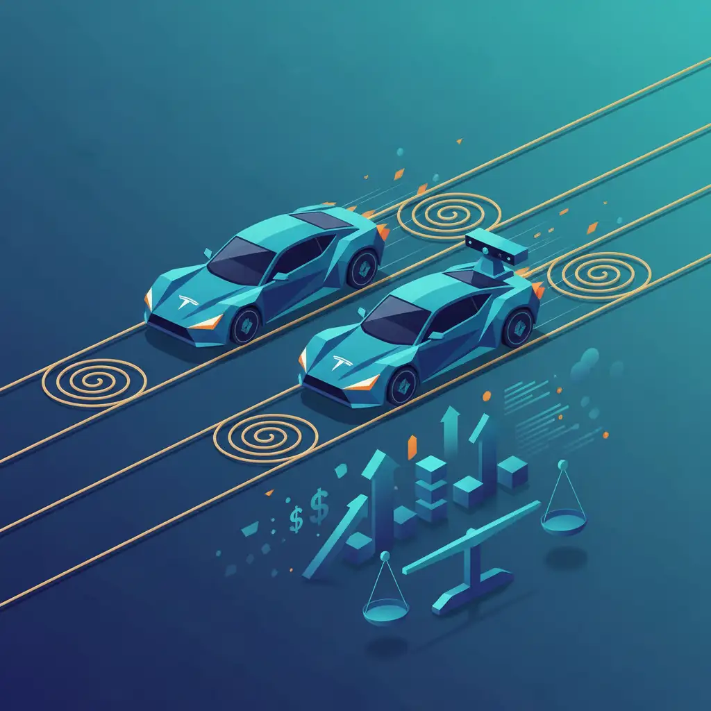 Tesla vs. Waymo: Der Wettlauf um autonomes Fahren und die Bewertung