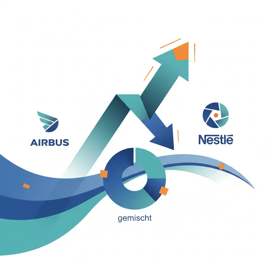 Europäische Märkte gemischt: Airbus, Nestle und globale Stimmung im Fokus