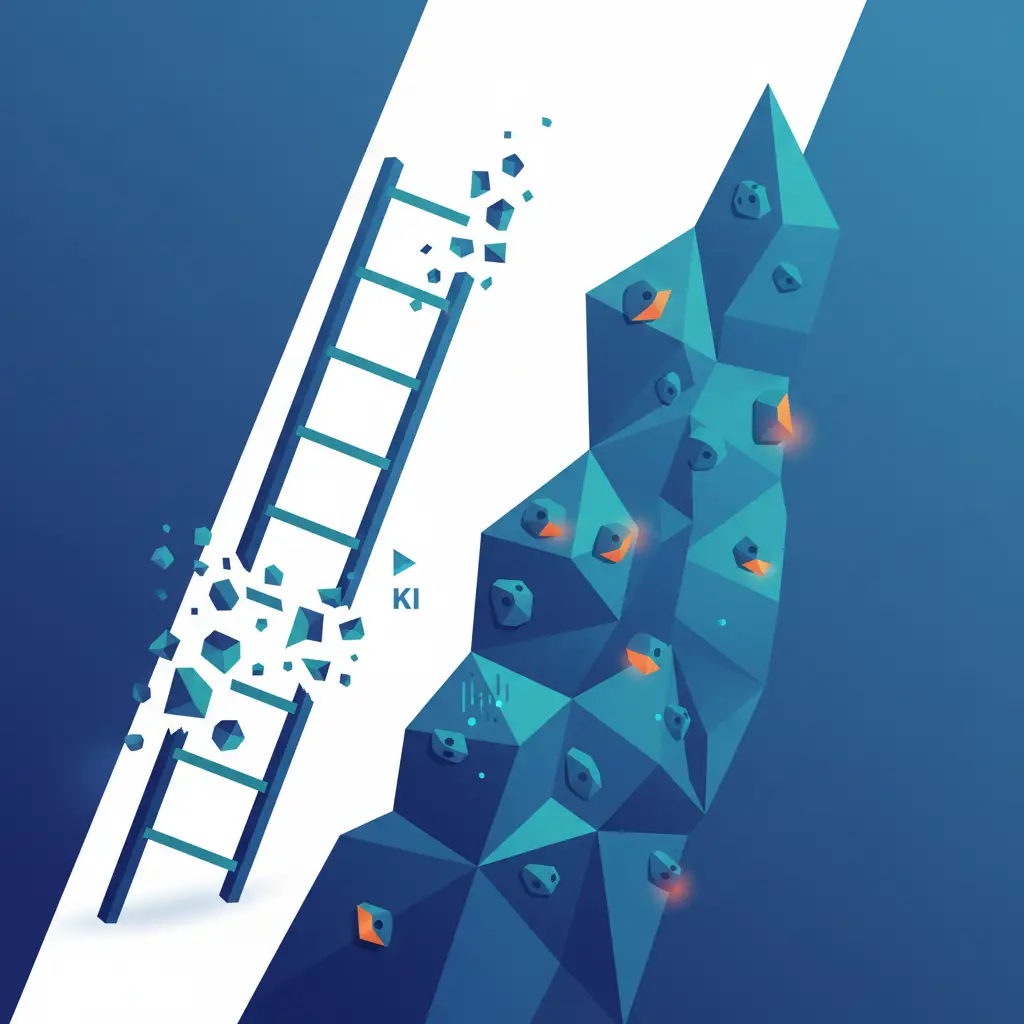 KI formt die Karriere neu: Von der Leiter zur Kletterwand im Job