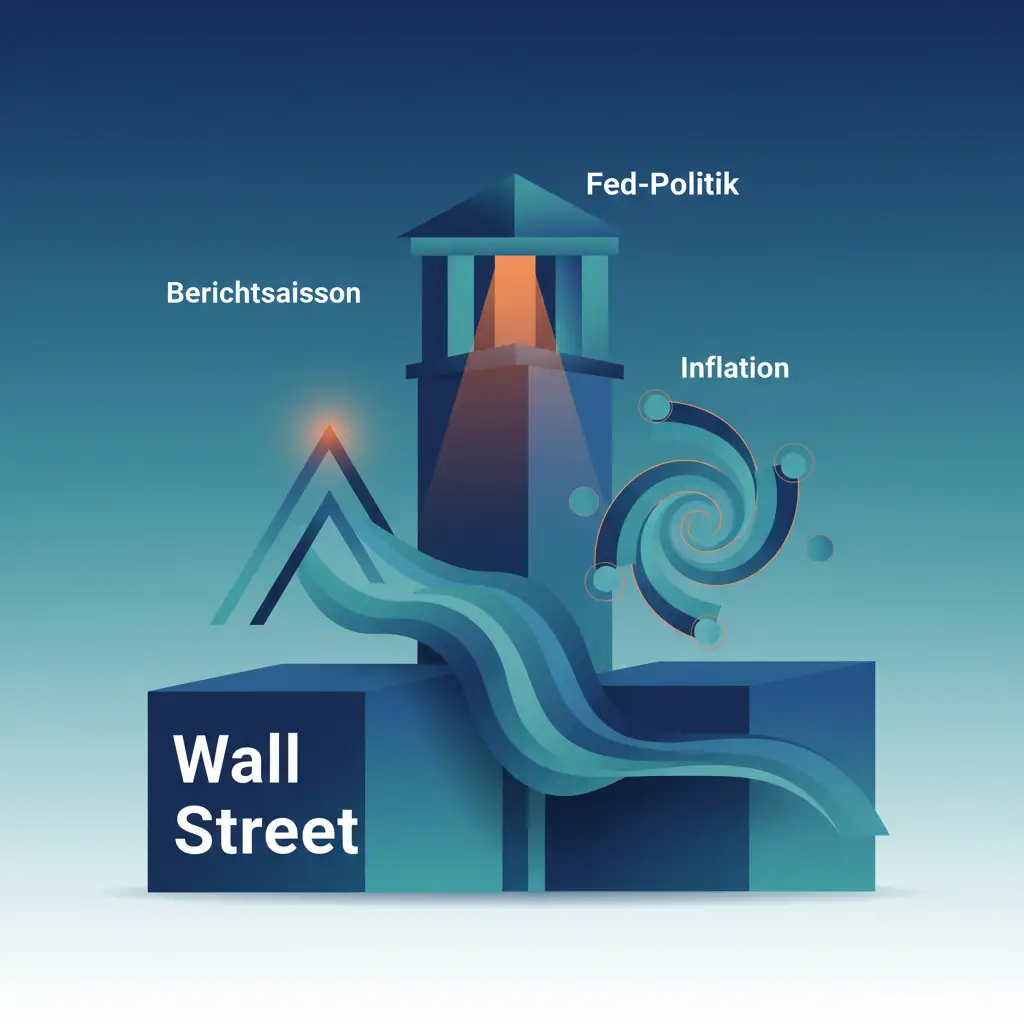 Wall Street: Berichtssaison, Inflation und Fed-Politik prägen die Woche