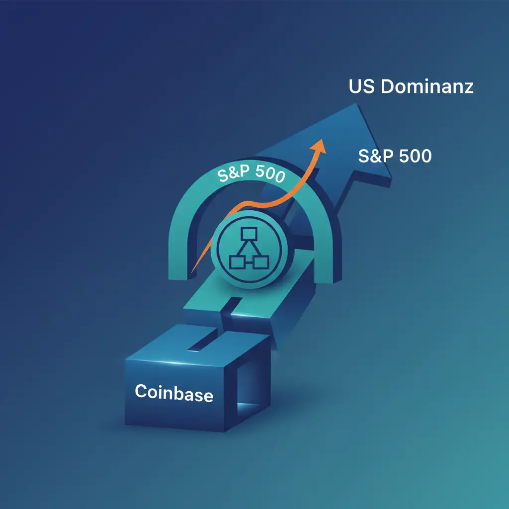 Coinbase im S&P 500: Krypto erreicht den Mainstream und die US-Dominanz