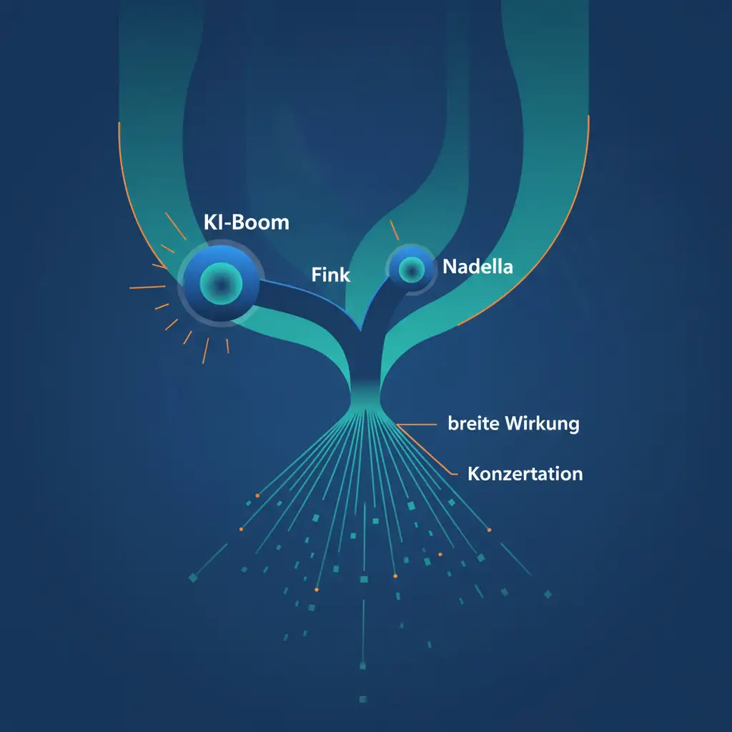 KI-Boom: Fink und Nadella warnen vor Konzentration und fordern breite Wirkung